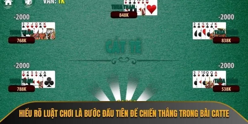 Hiểu rõ luật chơi là bước đầu tiên để chiến thắng trong bài Catte